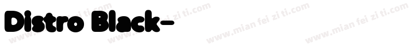 Distro Black字体转换